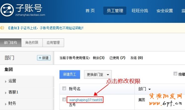 授權頁面