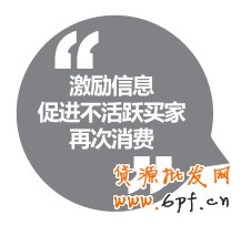 激勵信息促進(jìn)不活躍買家再次消費(fèi)