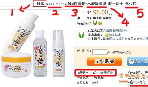 單品關鍵詞設置技巧