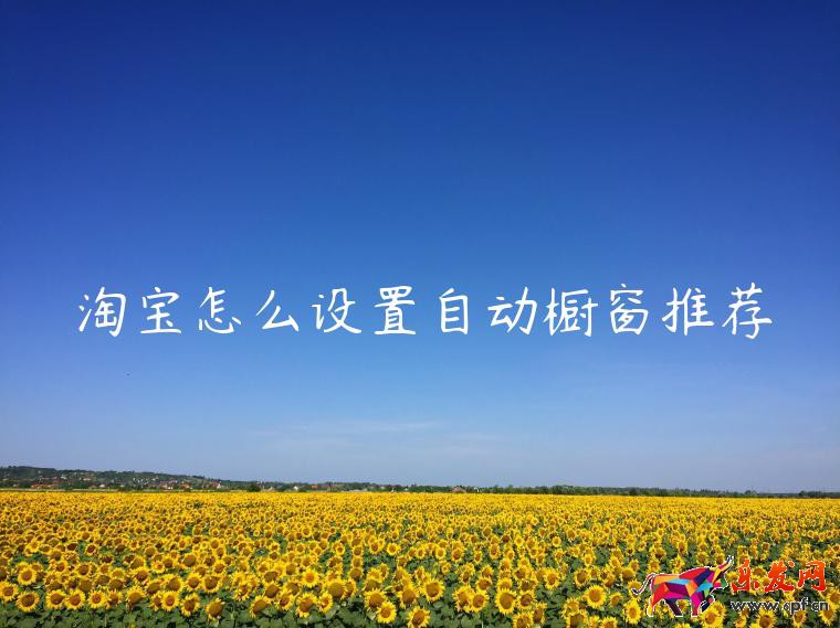 淘寶怎么設置自動櫥窗推薦